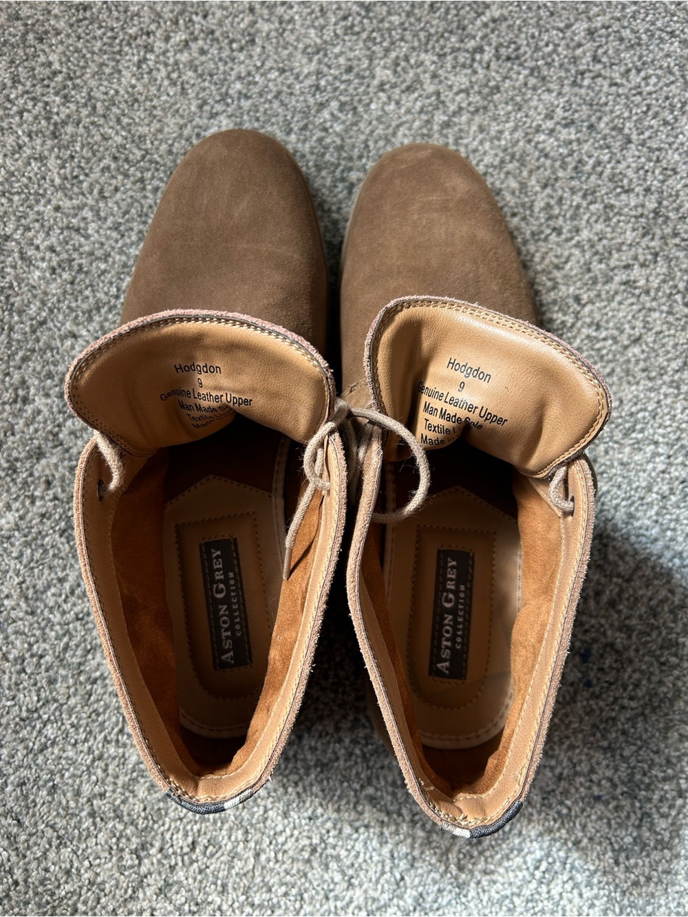 Aston Grey Men’s Tan Suede Chukka Boots